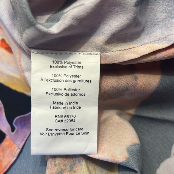 Anthropologie Geisha Designs Floral Asymmetrical Hem Midi Dress - Picture 16 of 17